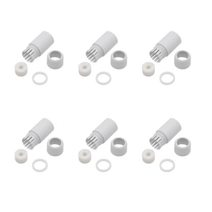Picture of ZYAMY 6 Sets Outdoor IP Camera RJ45 Waterproof Connector Top Cover Adapter Weatherproof Protector Surveillance Special Cover for Tail Fiber Optic Cable (4pcs/Set) White