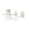 Picture of ZYAMY 6 Sets Outdoor IP Camera RJ45 Waterproof Connector Top Cover Adapter Weatherproof Protector Surveillance Special Cover for Tail Fiber Optic Cable (4pcs/Set) White