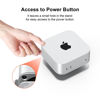 Picture of Qwiizlab Aluminum Stand for 2024 Mac Mini M4/M4 Pro, Convenient Acess to Power Bottom, Anti-Scratch, Anti-Slip, Avoid Overheating, Durable and Sturdy Design (Silver)