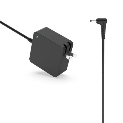 Picture of Charger for Lenovo Laptop Ideapad 3 (UL Certified) 65W 45W, 7.5Ft Long Cable, 330 330S S340 S145 320 310 510 520 3-14 3-15 3-16, IdeaPad 1 1i 1-14igl7 1-14ast-05, Foldable Plug, Charging Indicator