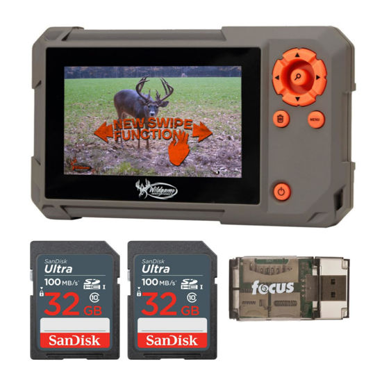 Picture of Wildgame Innovations Trail Pad Swipe SD Card Reader Bundle with 32GB Ultra SDHC UHS-I Memory Card (2-Pack), and All-in-One High Speed Card Reader (4 Items)