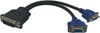 Picture of zdyCGTime DMS-59 59-Pin Male to Dual VGA Female Y Splitter Video Card Adapter Cable for Matrox Molex ATI Nvidia Lenovo Hp Dell Computer-10inch