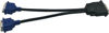 Picture of zdyCGTime DMS-59 59-Pin Male to Dual VGA Female Y Splitter Video Card Adapter Cable for Matrox Molex ATI Nvidia Lenovo Hp Dell Computer-10inch