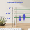 Picture of Simple Trending 2 Pack Computer Monitor Riser with Height Adjustable, Tempered Glass, Multi Media Desktop Stand for Flat Screen TV Laptop