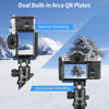 Picture of Nitze XT5 L Bracket for Fujifilm X-T5 Camera with Dual Built-in Arca Swiss Quick Release Plates and 1/4" Locaiting Hole and 1/4" Threaded Holes - T-F05A