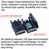 Picture of ANMBEST DB15 Solderless Serial to 15-pin Port Terminal Female Adapter Connector Breakout Board with Case Long Bolts Nuts (2PCS Female)