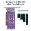 Picture of REDLUX PCIe 3.0 to NVMe (4) M.2 Adapter for M.2 (M Key) SSD, X16,Compatible with PCIe 3.0 Motherboards and Backward Compatible with PCIe 2.0 and PCIe 1.0
