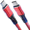 Picture of 240W Thunderbolt 4 Cable 3ft, USB C Thunderbolt 4 Cable Monitor Cable Supports 40Gbps Data Transfer and Single 8K/Dual 4K Video Compatible with Thunderbolt 4/3 Monitor, Hub, Docking Stations-Red