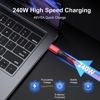 Picture of 240W Thunderbolt 4 Cable 3ft, USB C Thunderbolt 4 Cable Monitor Cable Supports 40Gbps Data Transfer and Single 8K/Dual 4K Video Compatible with Thunderbolt 4/3 Monitor, Hub, Docking Stations-Red
