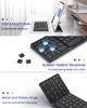 Picture of Artciety Foldable Bluetooth Keyboard, Folding Portable Wireless Keyboard with touchpad,Travel Pocket Keyboard for iOS Android Windows Mac Smartphone Tablet & Laptop, Sync Up to 3 Devices, Black