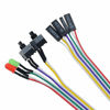 Picture of ThtRht 3 Pack Desktop Computer PC Case Power Supply On Off Reset Push Button Switch ATX Front Bezel Universal Replacement Wire Cable with HDD SW LED Power Light Indicator