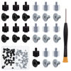 Picture of Zmbroll 80Pcs M.2 SSD Screw Kit,Black and Silver M.2 Standoffs and Screws,M2 x 4.5+2.5 SSD Mounting Screws for Asus Motherboards with Screwdriver
