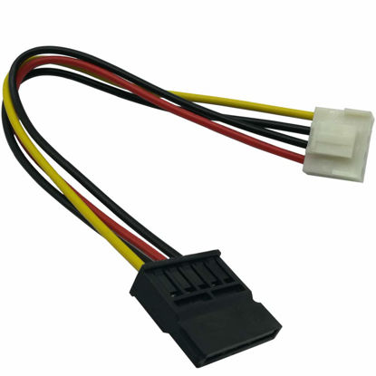 Picture of COMeap (2-Pack SATA Power Cable for Hikvision Video Recorder, 4 Pin to SATA Hard Drive HDD Power Adapter 7.5-in(19cm)
