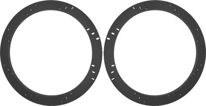 Picture of 10" Subwoofer Speaker Spacers Depth Extender Extending Rings - 1" thick - ID: 9 1/8" OD: 10 7/8" - 1 Pair - SSK10XXK - Stackable - Perfect For Framing Fiberglass Enclosures