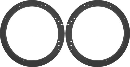 Picture of 10" Subwoofer Speaker Spacers Depth Extender Extending Rings - 1" thick - ID: 9 1/8" OD: 10 7/8" - 1 Pair - SSK10XXK - Stackable - Perfect For Framing Fiberglass Enclosures