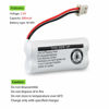 Picture of Kruta BT162342 BT262342 Cordless Phone Batteries Compatible with BT183342 BT283342 BT166342 BT266342 VTech CS6114 CS6419 CS6719 at&T EL52300 CL80111 Handset Telephone (Pack 6)