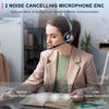 Picture of Callez USB Headset with Mic, Computer Headset with ENC Dual Noise Cancelling Microphone & MS Teams Call Button, Wired Mono Headphones for PC Laptop Mac Teams Zoom Home Office Work