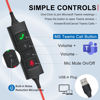 Picture of Callez USB Headset with Mic, Computer Headset with ENC Dual Noise Cancelling Microphone & MS Teams Call Button, Wired Mono Headphones for PC Laptop Mac Teams Zoom Home Office Work