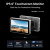 Picture of Viltrox DC-X2 6 Inch Portable FHD Camera Field Monitor, 2000nit Touch Screen with Sunshade Hood, 3D LUT, Waveform, Vector Scope, 4K HDMI DSLR Video External Monitor, DC/USB-C/NP-F Battery Power Supply