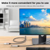 Picture of USB Extension Cable,USB A Male to 2 Female Extension Cord Durable USB Splitter Cable Nylon Braided Fast Data Transfer Compatible with Printer, USB Keyboard, Flash Drive, Hard Drive, PlayStation