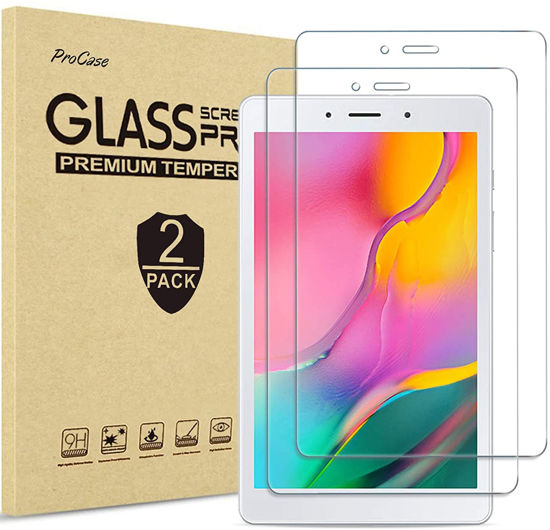 Picture of [2 Pack] ProCase Galaxy Tab A 8.0 2019 Screen Protector T290 T295, Tempered Glass Screen Film Guard for 8.0 inch Galaxy Tab A 2019 Without S Pen Model SM-T290 (Wi-Fi) SM-T295 (LTE)