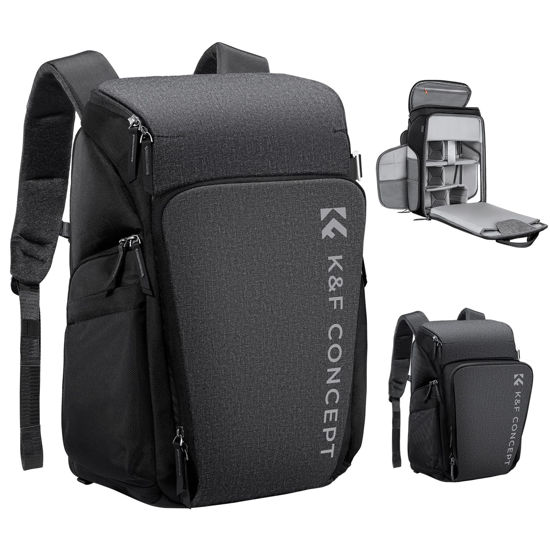 Picture of K&F Concept Professional Camera bags for photographers 25L Large Capacity Camera Case Waterproof Photography Camera Backpack for Dslr Cameras