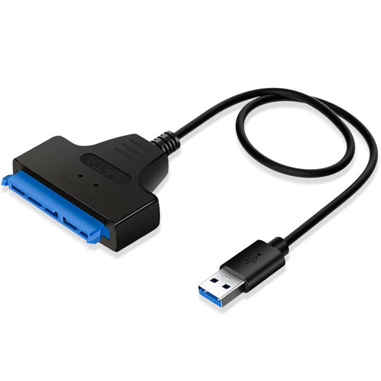 Picture of Ainiv USB 3.0 to SATA Adapter Cable for 2.5" SSD HDD Drives, Super Fast Data Transfer, SATA Cable Converte, SATA to USB 3.0 External Converter and Cable - USB III Converter