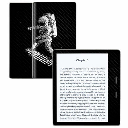 Picture of MightySkins Carbon Fiber Skin for Amazon Kindle Oasis 7" (9th Gen) - Space Kickflip | Protective, Durable Textured Carbon Fiber Finish | Easy to Apply, Remove, and Change Styles | Made in The USA