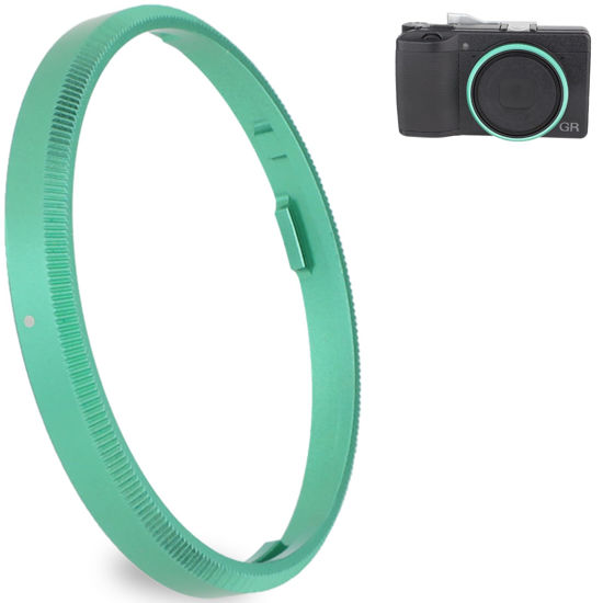 Picture of Haoge RRC-GR3XE Green Metal Decorate Ring for RICOH GR3X/GRIIIX Camera Accessories Replaces GN-2