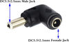 Picture of zdyCGTime DC 5.5x2.5mm Male 90 Degree Angle to DC5.5x2.1mm Female Adapter 5 Volt DC Barrel Power Jack Charging Cable Connector for Tablet (DC5.5x2.5mm)(2pack)