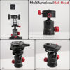 Picture of IFOOTAGE Komodo MP30 Ball Head,Metal 360° Rotating Ball Head with Panoramic Quick Release Plate, Compatible with Digital SLR Cameras, Mirrorless Cameras and Digital Cameras （Load 22lbs）