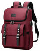 Picture of YALUNDISI Vintage Backpack Travel Laptop Backpack with usb Charging Port for Women & Men College Backpack Fits 15.6 Inch Laptop Red