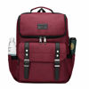 Picture of YALUNDISI Vintage Backpack Travel Laptop Backpack with usb Charging Port for Women & Men College Backpack Fits 15.6 Inch Laptop Red
