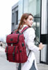 Picture of YALUNDISI Vintage Backpack Travel Laptop Backpack with usb Charging Port for Women & Men College Backpack Fits 15.6 Inch Laptop Red