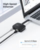 Picture of Cable Matters USB C to 2.5 Gigabit Ethernet Adapter with 100W Charging (2.5g Ethernet to USB C Adapter) -Compatible with Thunderbolt 4, MacBook Pro, XPS, Surface Pro, Not Support Android or Chromecast
