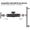 Picture of FPN Aluminum Alloy Double Socket Arm Compatible with RAM Mounts B Size 1" Ball Components, Fits Industry All Standard 1" Ball Adapters (5.91" Long Arm)