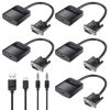 Picture of VENTION VGA to HDMI 5 Pack-1080P Video Dongle Adaptador VGA Converter with Audio Cable (0.5FT), Male to Female for PC,Monitor HDTV (Note: VGA to HDMI Only, Not Bi-Directional)