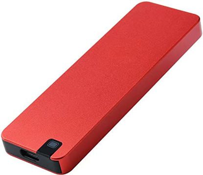 Picture of Ultra Slim Portable External Hard Drive 2TB Portable Hard Drive USB3.1 Type-C for Mac, Desktop, PC, Laptop, etc (2TB, Red)