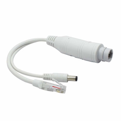 Picture of ANVISION Active 48V to 12V Waterproof PoE Splitter Adapter, IEEE 802.3af Compliant 10/100Mbps for IP Camera AP Voip Phone and More, White
