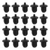Picture of The Lord of the Tools 20Pcs 6.35mm Silicone Anti Dust Plugs Socket Dust Cover Anti Dust Jack Plug Stopper Cap Accessories for Amplifier DVD Karaoke Black