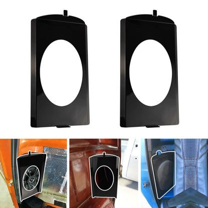 Picture of VIAGL Speaker Brackets Behind Seat 6x9 fit for Chevy C10 1973-1987 Squarebody for 6x9 Speaker, Black