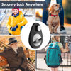 Picture of Lulaven Airtag Holder for Kids Hidden 2 Pack GPS Tracker Case, Anti-Removal Airtag Silicone Case with Pins, Suitable for Children, Elderly, Pets, Backpack, Luggage(Navy Blue, Black)