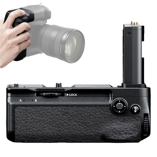 Picture of Nkmooxe MB-N12 Battery Grip for Nikon Z8 Cameras, Replacement for Nikon Z8 Battery Holder，Holds 2 EN-EL15b/EN-EL15a/EN-EL15 Batteries.