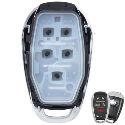 Picture of for FOB Buttons Repair KIT (5 Buttons) Shell Case Compatible with Alfa Romeo 2017-2022 Giulia and Stelvio - (fits FCC ID: KR5A1FA434 A2C97635100 P/N: 6EP44LXHAA / 6WN70LXHAA)