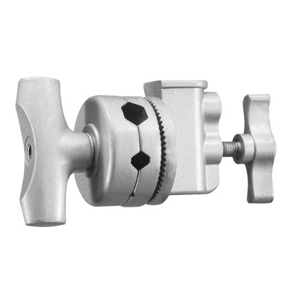Picture of WELLMAKING Heavy Duty Grip Head 2.5inch Swivel Head Holder Adapter, Multi Functional Clamp Duty for Light Stand, Extension Boom Arm and Other Photographic Equipment with 1/2,1/4,3/8,5/8-inch Mount