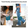 Picture of BOVKE Carrying Case for Polaroid Go Generation 2 / Polaroid Go Mini Instant Camera, Polaroid Go Gen 2 Camera Travel Storage Bag With Extra Space for Photo Films, Charging Cables, Blue