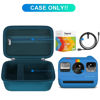 Picture of BOVKE Carrying Case for Polaroid Go Generation 2 / Polaroid Go Mini Instant Camera, Polaroid Go Gen 2 Camera Travel Storage Bag With Extra Space for Photo Films, Charging Cables, Blue
