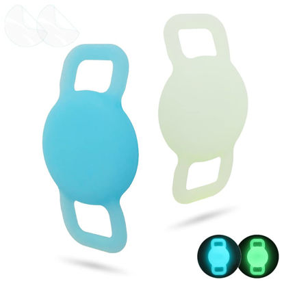 Picture of WHALEZON Airtag Cat Collar Holder, Small Air Tag Dog Collar Holder Compatible with Apple Tag, Anti-Lost Pet Tracker Cases Fit on Puppy Collars 3/8" 5/8"