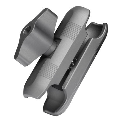 Picture of FANAUE Aluminum 20mm Ball Head Double Socket Arm Only Supports Installation of 20mm Ball Head Adapter, Connects Phone Clip and 20mm Ball Base and Can be Assembled Into Bike Motorcycle Phone Holder