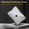 Picture of MOSISO Compatible with MacBook Pro 16 inch Case 2024 2023 2022 2021 M4 M3 M2 M1 A3403 A3186 A2991 A2780 A2485, Symmetric Geometric Heavy Duty Hard Case with TPU Bumper&Keyboard Skin&Type C, Black